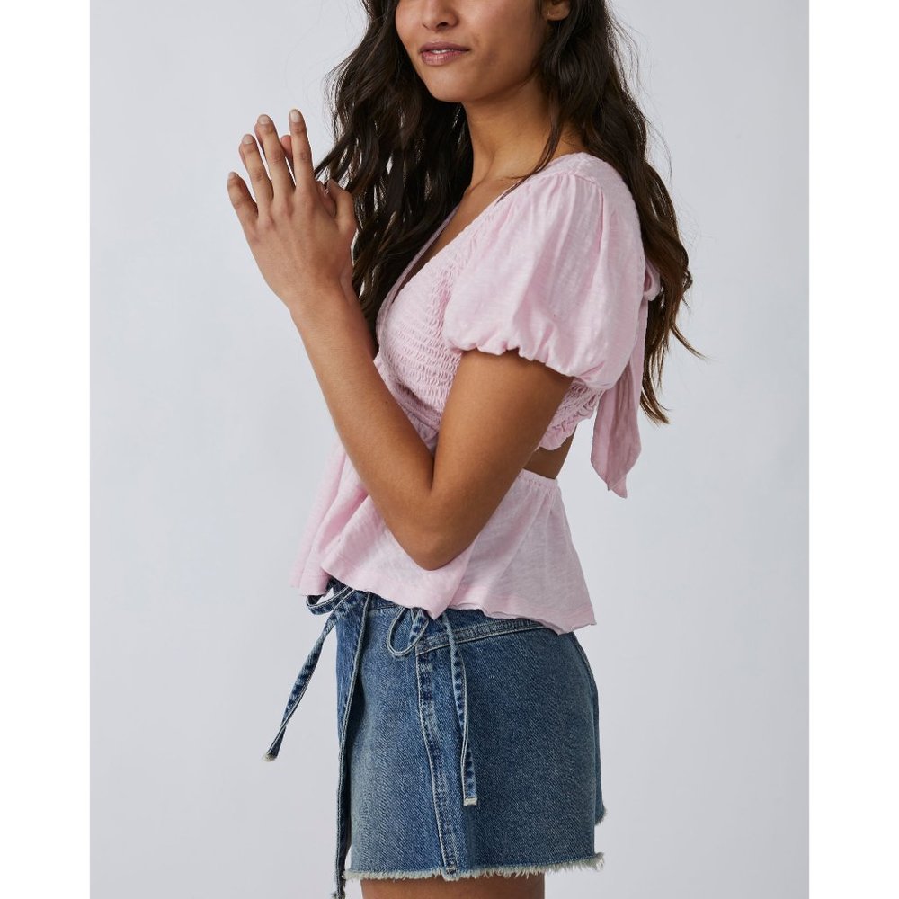 🎉LAST CHANCE🎉 FREE PEOPLE Charlotte Top / Sugar Spoonful - Picture 2 of 9